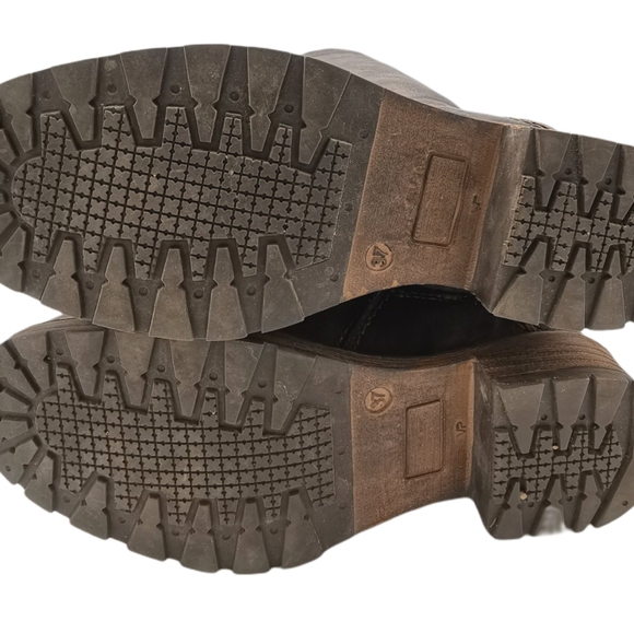 SIZE 6.5 BOS&CO, Designer Fashion, Tall Leather Winter Boots EUC B22 - Picture 4 of 8